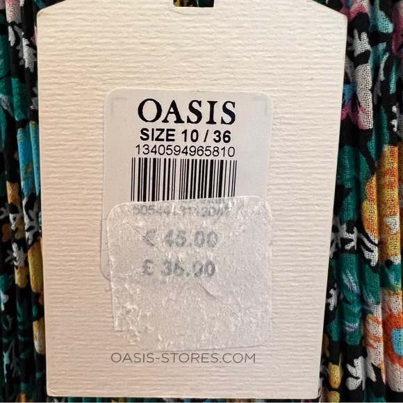 Oasis NWT Womens Size 4 Vibrant Tiered Pleated Floral & Flirty Mini Skirt - Picture 10 of 14